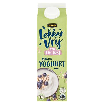 Foto van Jumbo lekker vrij van lactose magere yoghurt 1l