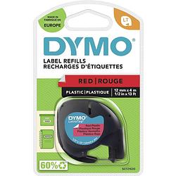 Foto van Dymo lt labeltape tapekleur: mars-rood tekstkleur: zwart 12 mm 4 m