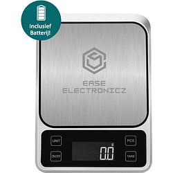 Foto van Ease electronicz digitale precisie keukenweegschaal - 1gr tot 5 kg - met tarra functie - elektrisch - inclusief batterij