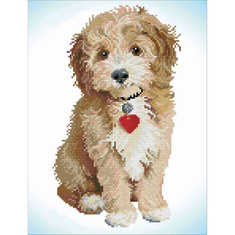 Foto van Diamond dotz lovely boy diamond painting, 8.266 dotz, 41x31 cm