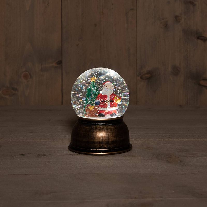 Foto van Anna'ss collection - b.o. globe pick up glitter water led warm white 11x14 cm