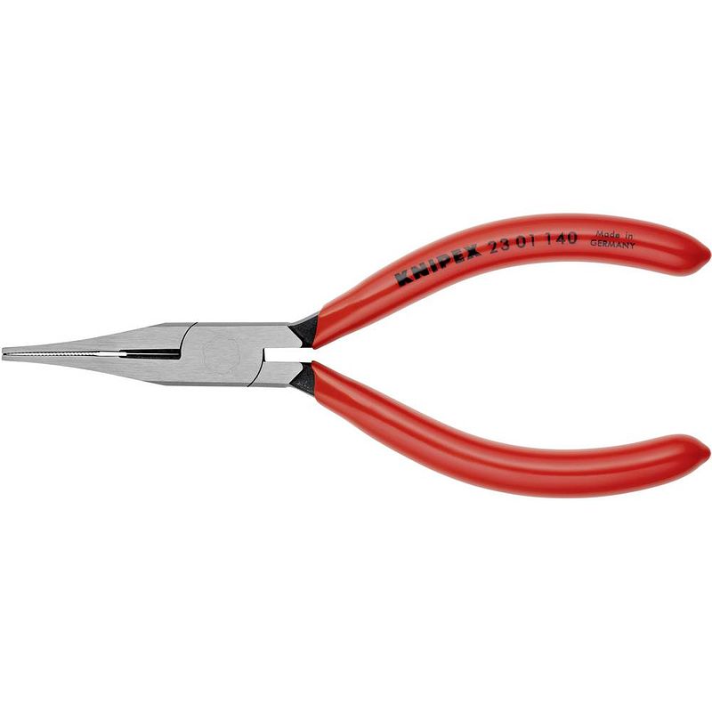 Foto van Knipex 23 01 140 elektronica en fijnmechanica platte tang recht 140 mm