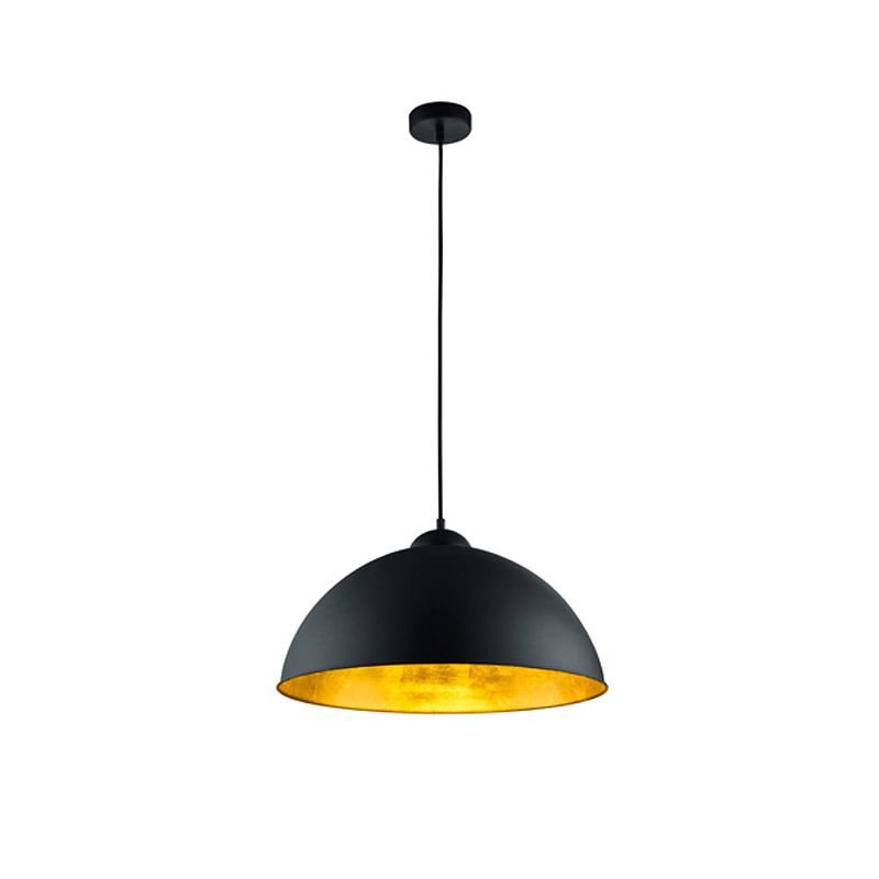 Foto van Industriële hanglamp romino ii - metaal - zwart