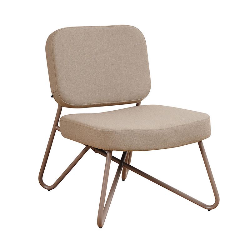 Foto van Bronx71 scandinavische fauteuil viggo taupe gerecyclede stof.