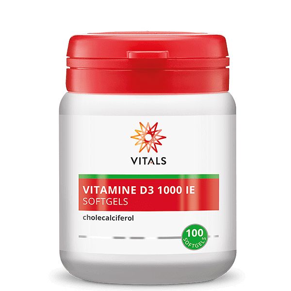 Foto van Vitals vitamine d3 1000ie softgels