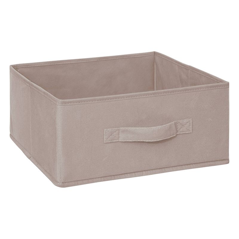 Foto van 5five opbergmand/kastmand - vakkenkast - 14 liter - beige - 31 x 31 x 15 cm - opbergmanden