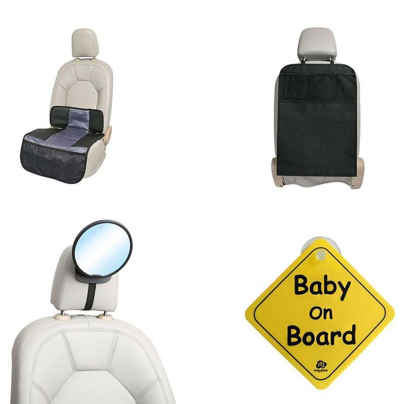 Foto van A3 baby & kids 4-delige baby autoaccessoireset zwart