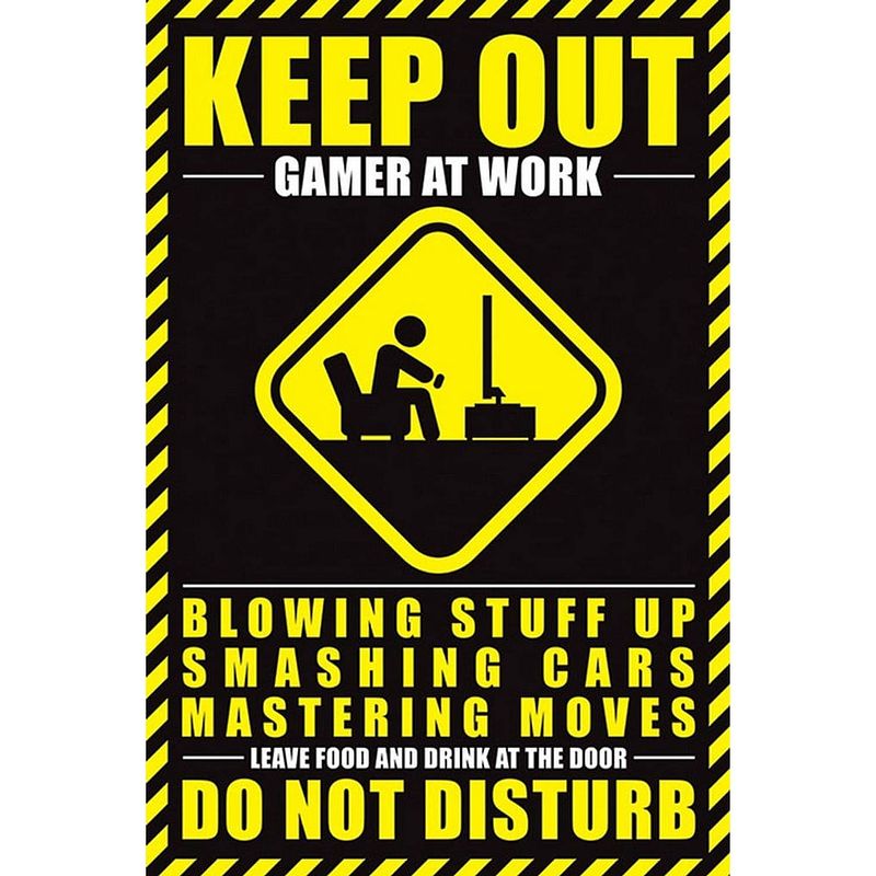 Foto van Pyramid gamer at work do not disturb poster 61x91,5cm