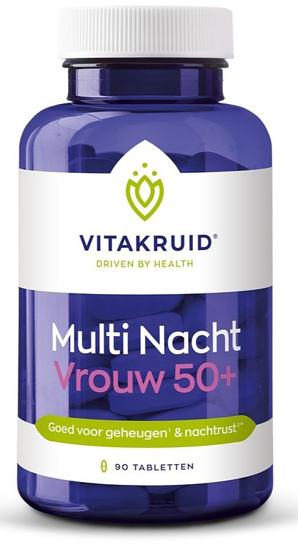 Foto van Vitakruid multi nacht vrouw 50+ tabletten