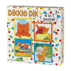 Foto van Dikkie dik 4 in 1 puzzel (wit) (4+6+9+16 stukjes) - puzzel;puzzel (8716473520168)