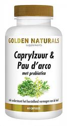 Foto van Golden naturals caprylzuur & pau d'sarco formule capsules