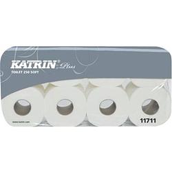 Foto van Katrin toiletpapier soft plus, 3-laags, 250 vel per rol, pak van 8 rollen