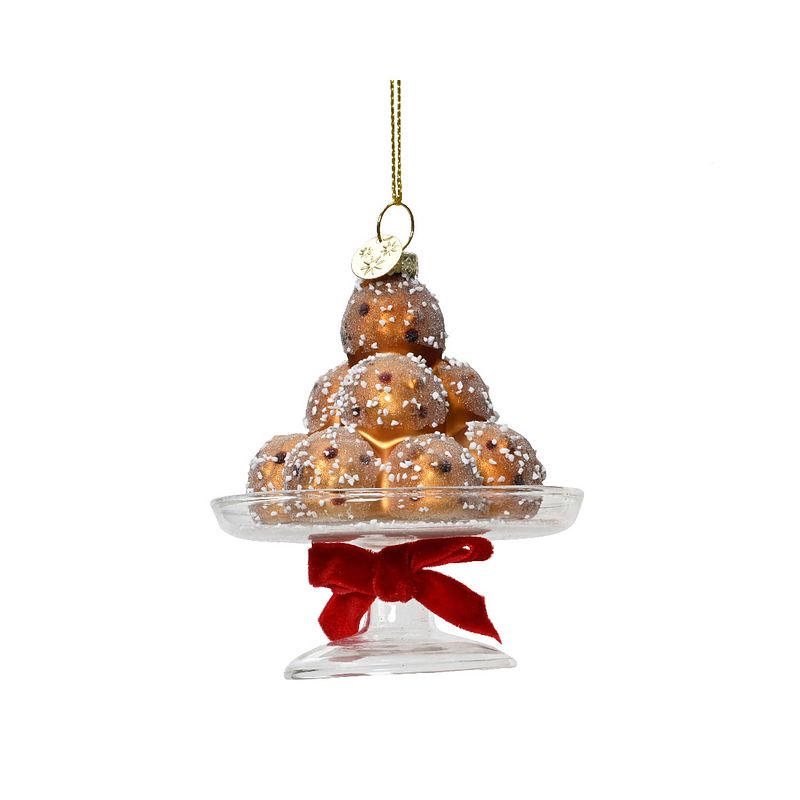 Foto van Decoris - ornament glas l8b8h10 cm multi i kerst