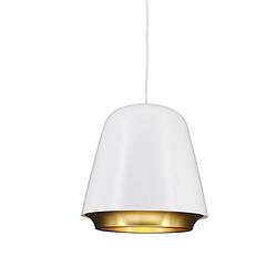 Foto van Lamponline hanglamp santiago ø 35 cm wit-goud