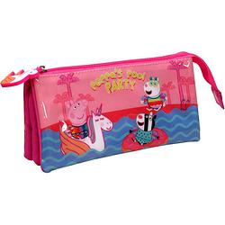 Foto van Peppa pig etui pool party - 22 x 11 x 6 cm - roze