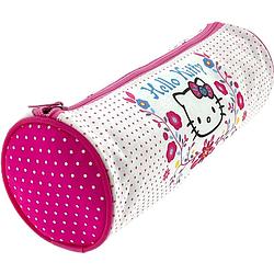 Foto van Hello kitty wit roze schooletui pennenzak tekenetui - 22 x 8 cm