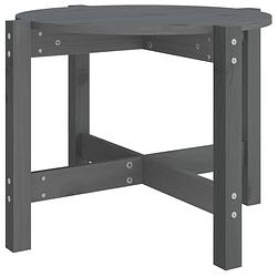 Foto van Vidaxl salontafel ø 62,5x45 cm massief grenenhout grijs