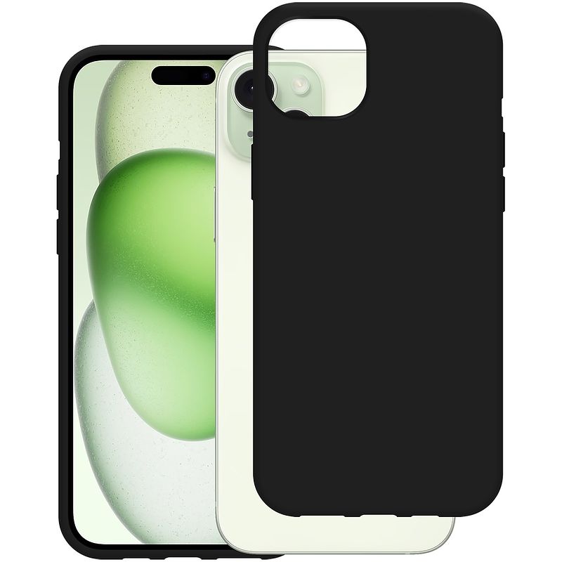 Foto van Just in case soft tpu case voor apple iphone 15 plus telefoonhoesje zwart