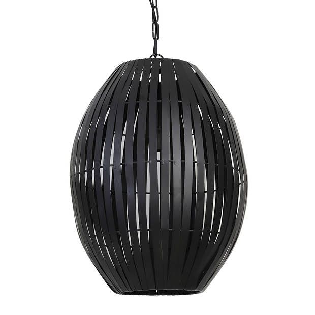 Foto van Light & living - hanglamp kyomi - 42x42x57 - zwart