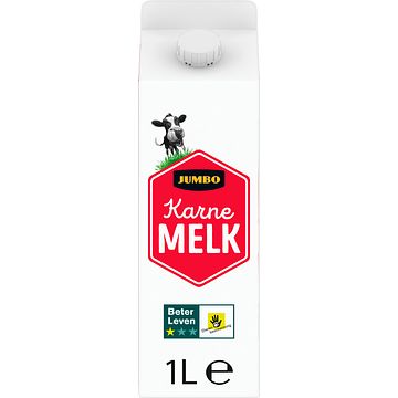 Foto van Jumbo karnemelk met 1 ster beter leven keurmerk 1l