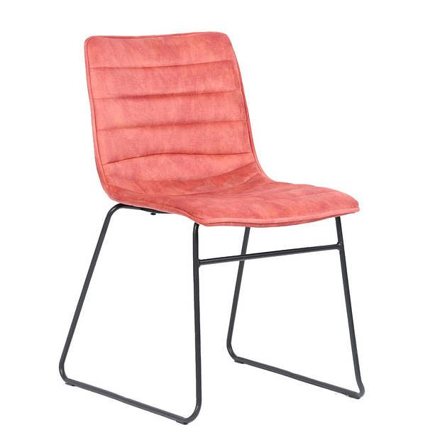 Foto van Set van 2 eetkamerstoelen vienna velvet roze