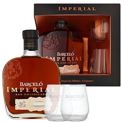Foto van Barcelo imperial + 2 glazen 70cl rum