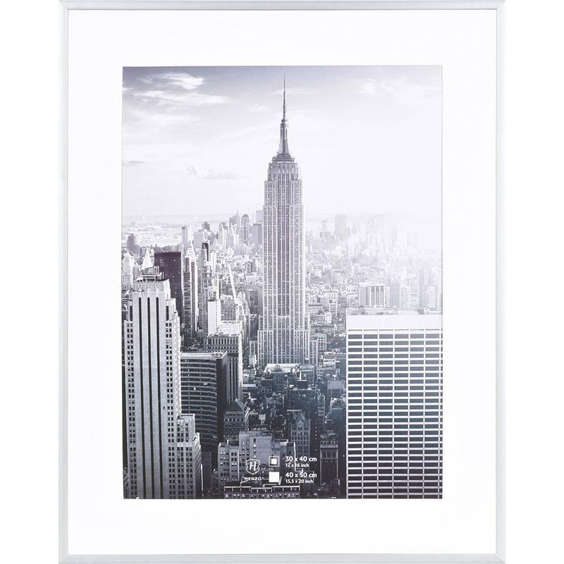 Foto van Henzo fotolijst manhattan - 40 x 50 cm - zilverkleurig