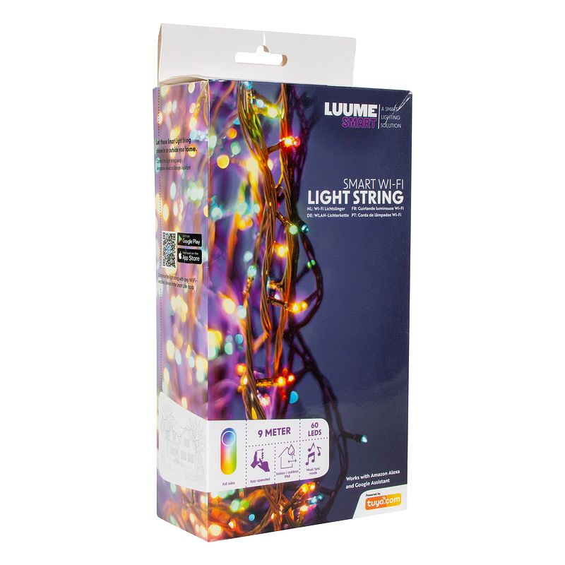 Foto van Smart led lichtsnoer - slimme rgb kerstverlichting - 9 meter