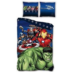 Foto van Marvel avengers dekbedovertrek hulk - eenpersoons - 140 x 200 cm - polyester