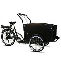 Foto van Troy elektrische bakfiets 26 inch 51 cm unisex v-brake zwart