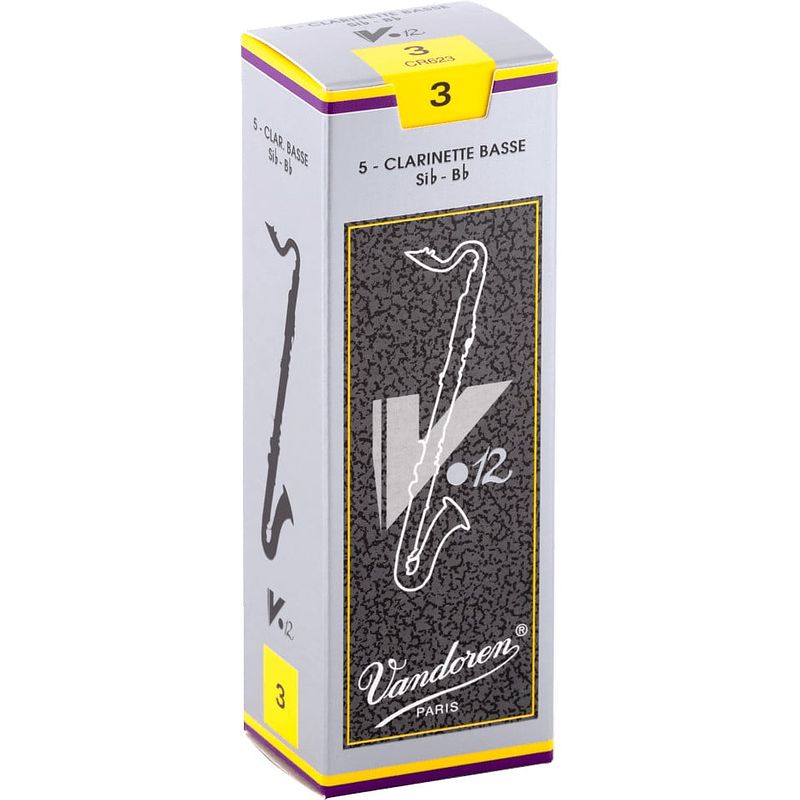 Foto van Vandoren cr623 bass clarinet reed riet voor basklarinet (5 stuks)