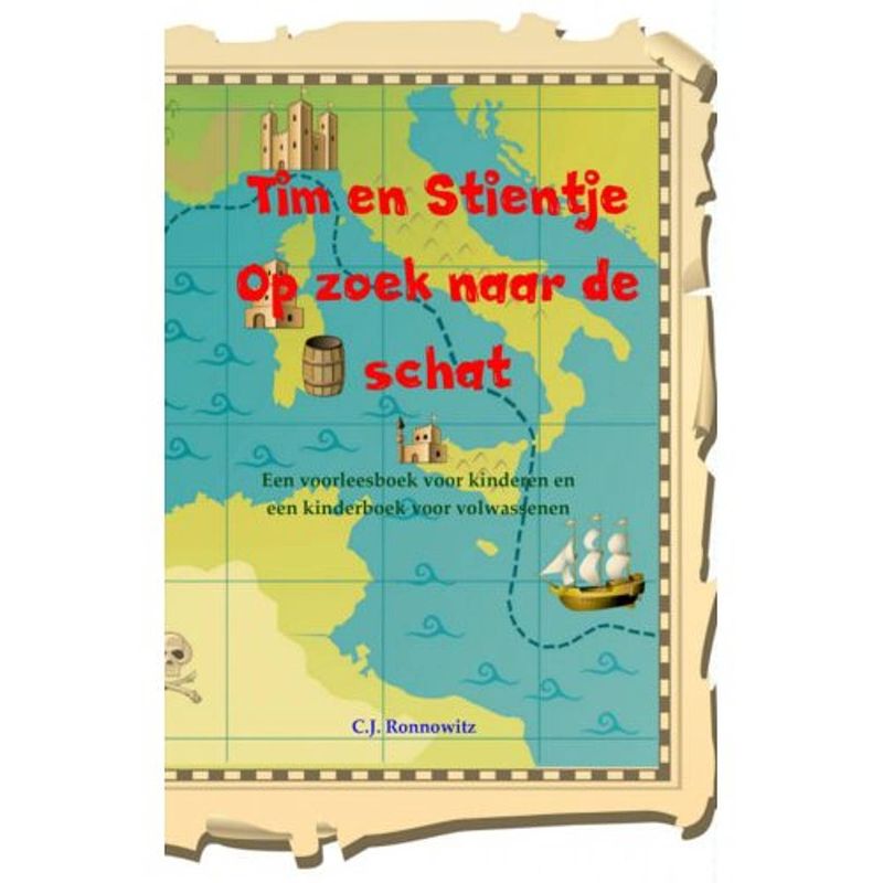 Foto van Tim en stientje op zoek naar de schat / op zoek