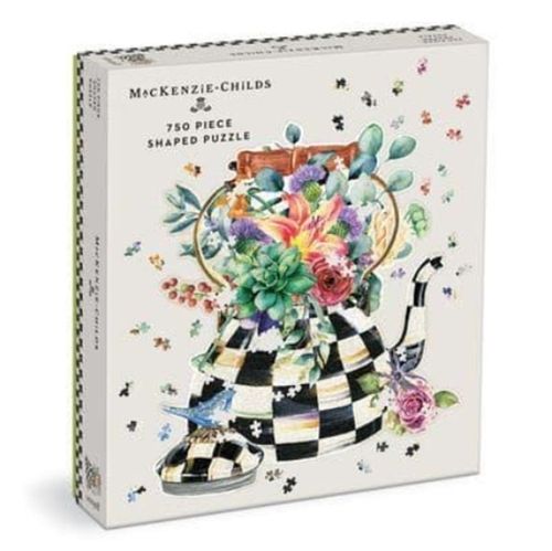 Foto van Mackenzie-childs blooming kettle 750 piece shaped puzzle - puzzel;puzzel (9780735371279)