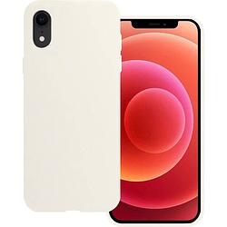 Foto van Basey apple iphone xr hoesje siliconen hoes case cover apple iphone xr-wit