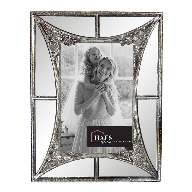 Foto van Haes deco - fotolijst 10x15 zilverkleurig, formaat 17x2x22 cm - loving chic