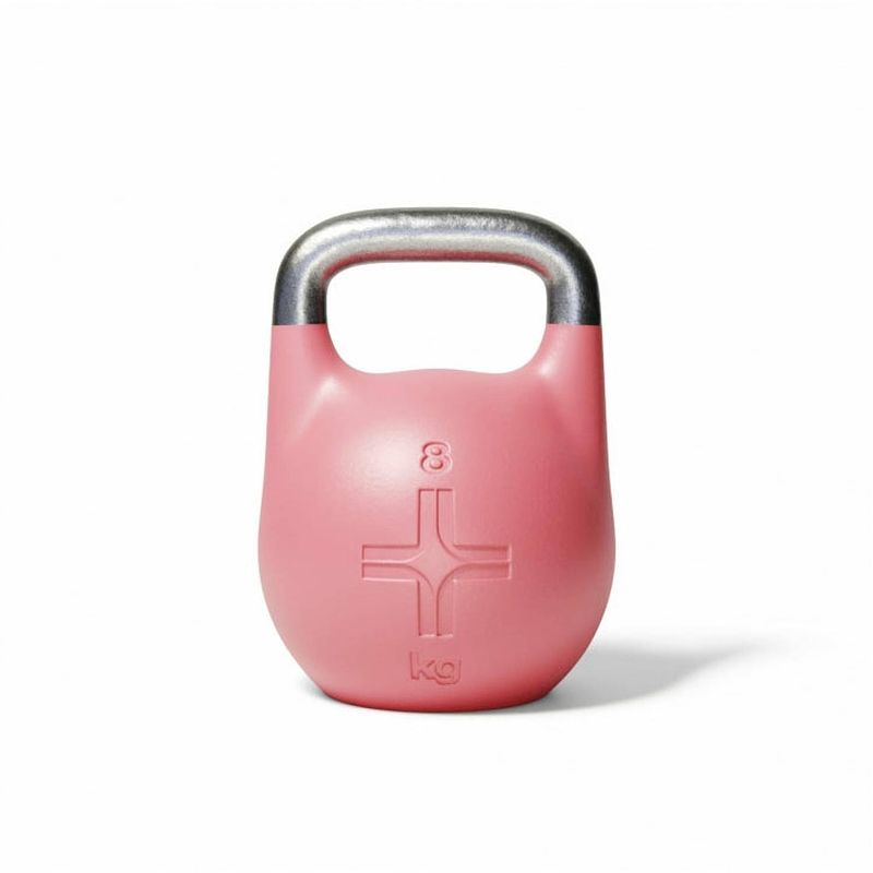 Foto van Trym competitie kettlebell 8 kg - roze - staal