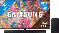 Foto van Samsung qled 55q80b (2022) + soundbar