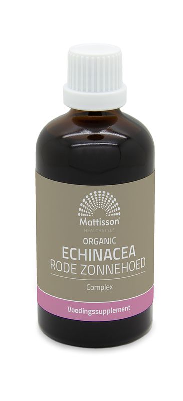 Foto van Mattisson healthstyle biologisch echinacea rode zonnehoed complex druppels