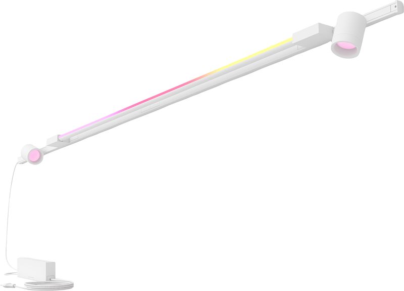 Foto van Philips hue perifo railverlichting muur - 2 spots + gradient light tube - white and color