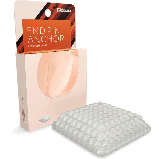 Foto van D'saddario endpin anchor clear pinhouder voor cello en contrabas