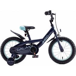 Foto van Amigo jongensfiets galaxy 12 inch 20 cm jongens terugtraprem donkerblauw