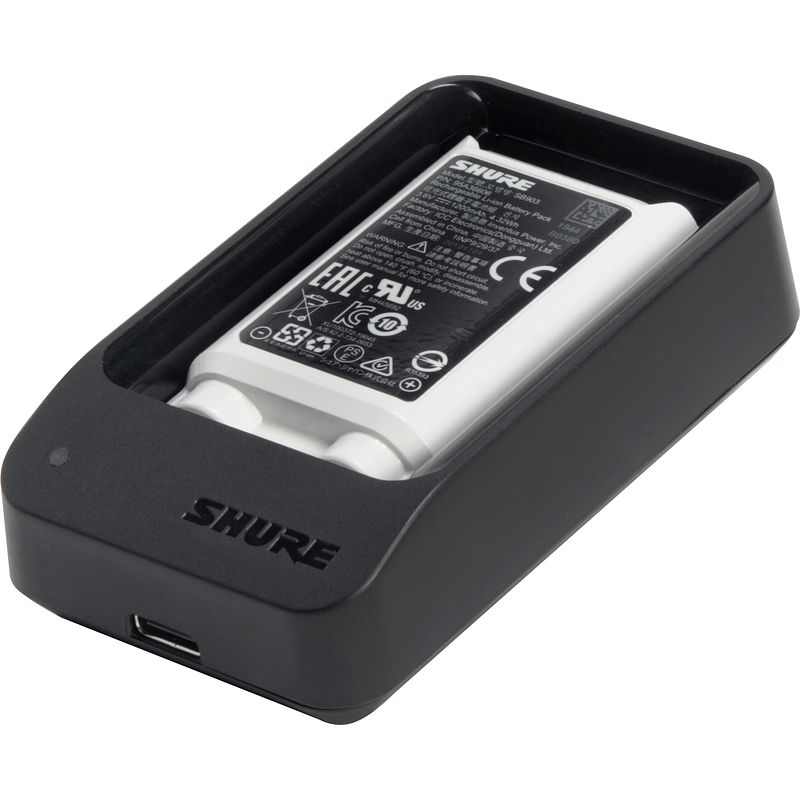 Foto van Shure sbc10-903-ps slx-d enkele acculader met usb voeding