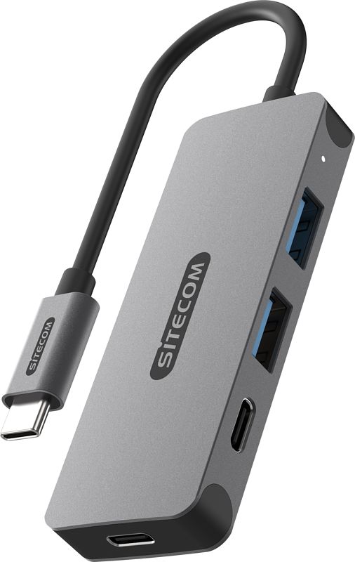 Foto van Sitecom usb-c naar usb-a/usb-c 10gbps hub