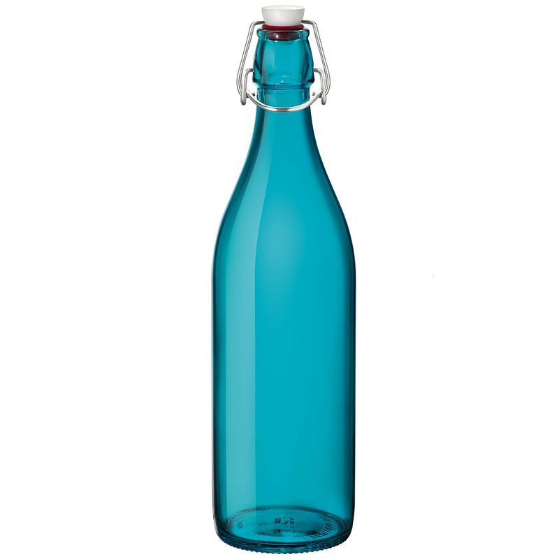 Foto van Sareva beugelfles / weckfles blauw 1 liter