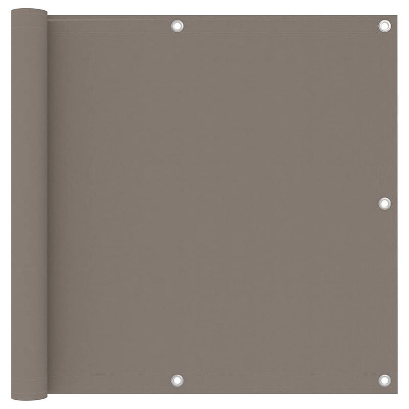 Foto van Vidaxl balkonscherm 90x300 cm oxford stof taupe