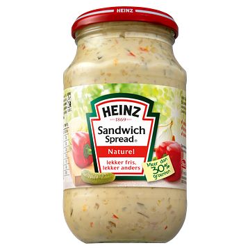 Foto van Heinz sandwich spread naturel familiepot 450g bij jumbo