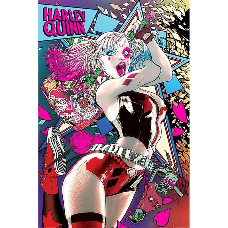 Foto van Pyramid batman harley quinn neon poster 61x91,5cm