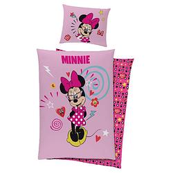 Foto van Disney dekbedovertrek minnie mouse 140 x 200/65 cm katoen roze