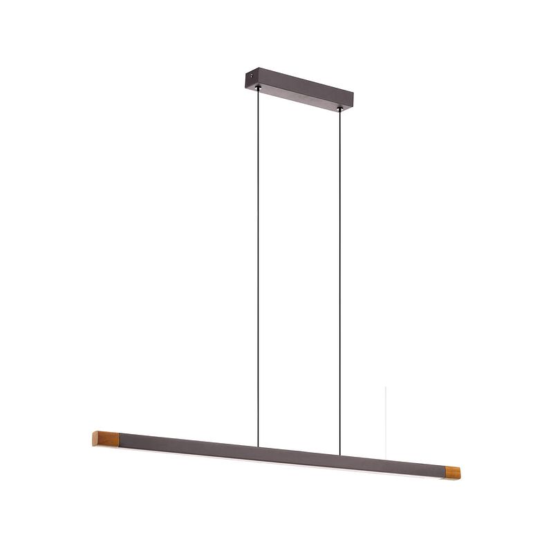 Foto van Eglo lisciana hanglamp - led - 87,5 cm - grijs/bruin/wit - dimbaar