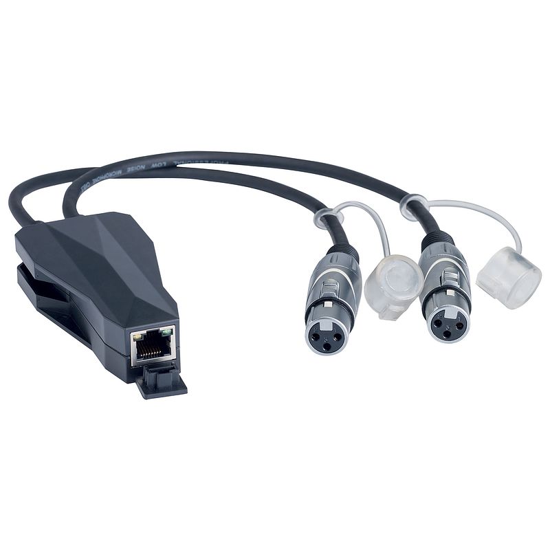 Foto van Audiophony convd2in dante converter 2x vrouwelijke xlr 3-polig - rj45